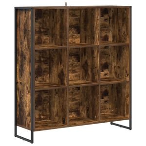 vidaXL Bogskab 99,5 x 30 x 108,5 cm Konstrueret tr&aelig; R&oslash;get Eg