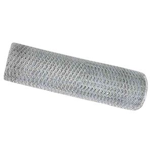 vidaXL Hexagon Hegn 0,6 x 10 m Galvaniseret st&aring;l S&oslash;lv