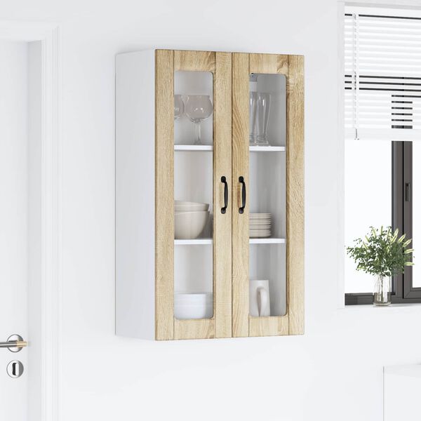 vidaXL K&oslash;kkenskab med hylde Sonoma eg 60 x 31 x 100 cm Konstrueret tr&aelig;