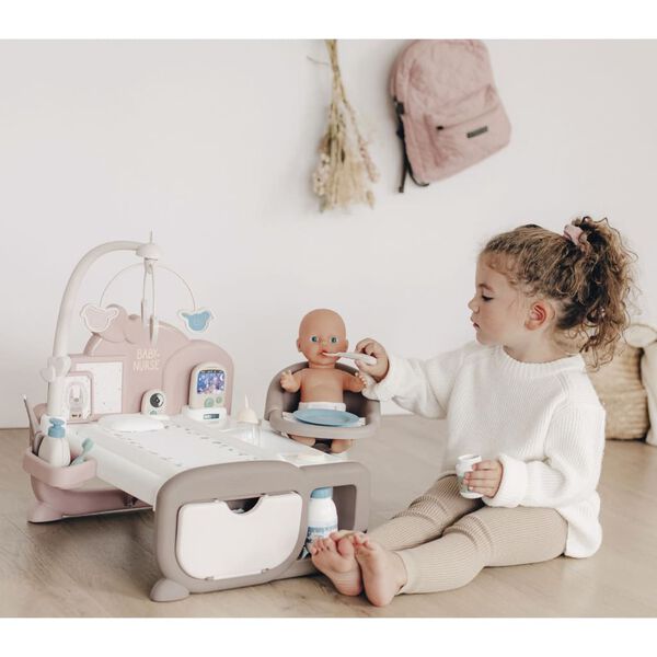 Smoby Baby Nurse Cocoon dukkeseng med tilbeh&oslash;r
