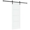vidaXL Skyded&oslash;r 73,5 x 198,5 cm Konstrueret tr&aelig; Hvid og sort
