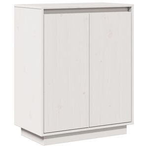 vidaXL sk&aelig;nk 60x34x75 cm massivt fyrretr&aelig; hvid