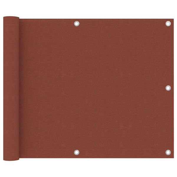 vidaXL altanafskærmning 75x300 cm oxfordstof terrakotta