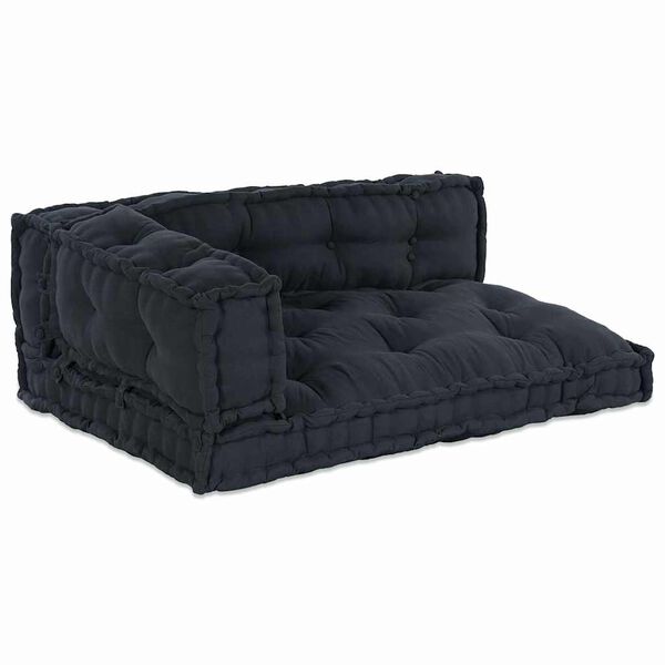 vidaXL Palle Sofa Pude 3 pcs Antracit 120 x 80 x 38 cm Stof