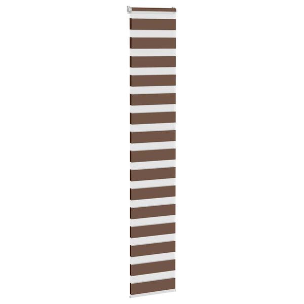 vidaXL zebragardin brun 50x230 cm stofbredde 45,9 cm polyester