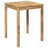 vidaXL Havemiddagstabel Hvid 60 x 60,5 x 75 cm Massivt Akacietr&aelig;