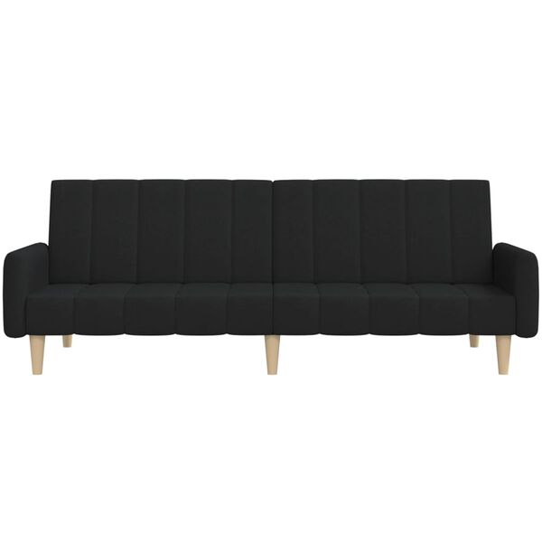 vidaXL 2-personers sovesofa stof sort