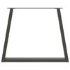 vidaXL spisebordsben V-formet 2 stk. antracit 80x(72-73,3) cm stål