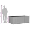 vidaXL opbevaringsboks til haven 984 l polyrattan beige