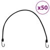 vidaXL elastiksnore 50 stk. med refleksstriber og kroge 88 cm