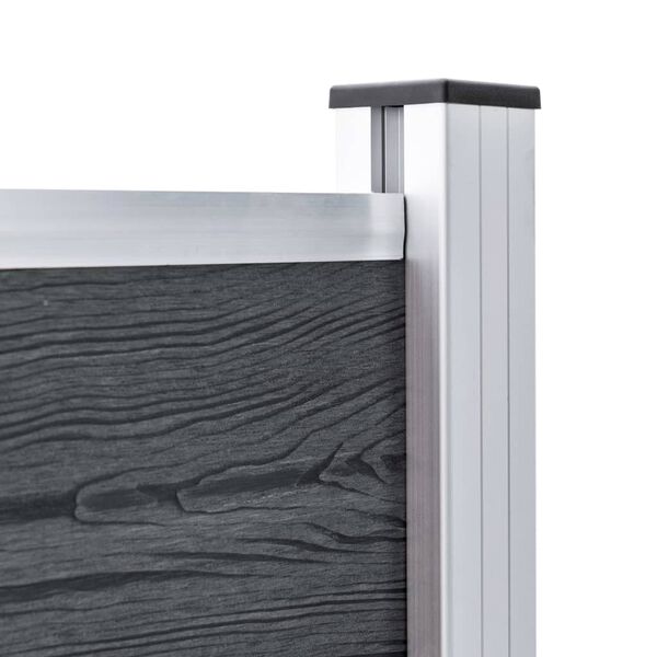 vidaXL hegnsp&aelig;le 3 stk. 185 cm aluminium