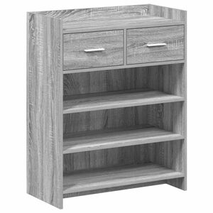 vidaXL Sko skab 73,5 x 36 x 92 cm Konstrueret tr&aelig; Gr&aring; Sonoma