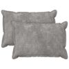 vidaXL Pudebetr&aelig;k 2 pcs HOUTEN Lysegr&aring; 30 x 50 cm Mikrofiber Fleece