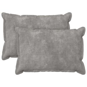 vidaXL Pudebetr&aelig;k 2 pcs HOUTEN Lysegr&aring; 30 x 50 cm Mikrofiber Fleece