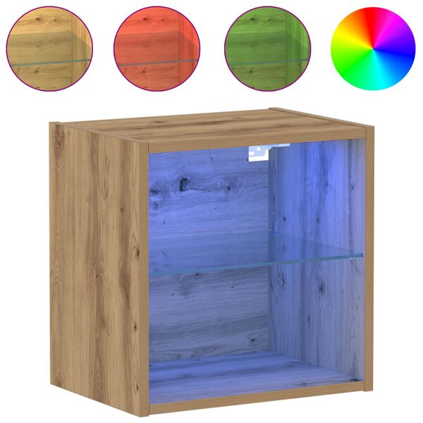 vidaXL Svævende hylde 2 pcs Brun 40 x 28,5 x 40 cm Konstrueret træ