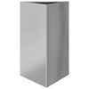 vidaXL plantekasse 50x43x75 cm trekantet galvaniseret st&aring;l