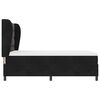 vidaXL Box spring seng med madras Sort 200 x 160 cm Polyester