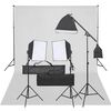 vidaXL fotostudies&aelig;t med lampes&aelig;t og baggrund