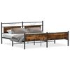 vidaXL sengeramme uden madras 193x203 cm metal r&oslash;get egetr&aelig;sfarve