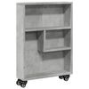 vidaXL smal opbevaringsvogn 48x13x68 cm konstrueret tr&aelig; betongr&aring;
