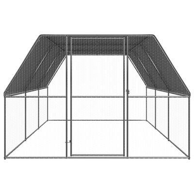 vidaXL hønsegård 3x6x2 m galvaniseret stål