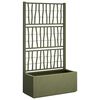 vidaXL Havekrukke med trellis Gr&oslash;n 80 x 36 x 140 cm PP