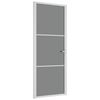 vidaxL d&oslash;r 83x201,5 cm sikkerhedsglas og aluminium hvid