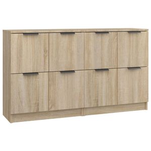 vidaXL sk&aelig;nke 2 stk. 60x30x70 cm konstrueret tr&aelig; sonoma-eg