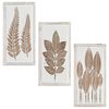 vidaXL Kunst Dekor 3 pcs Brun og hvid 40 x 40 x 1,5 cm Konstrueret tr&aelig;