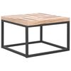 vidaXL sofabord 50 x 50 x 33,5 cm massivt tr&aelig;