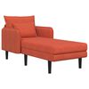 vidaXL Overdimensioneret chaiselong R&oslash;d orange Corduroy stof