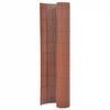 vidaXL dobbeltsidet havehegn 110x400 cm brun