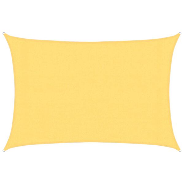 vidaXL solsejl 160 g/m² 3x4,5 m HDPE beige