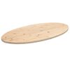 vidaXL bordplade 110x50x2,5 cm oval massivt fyrretr&aelig;
