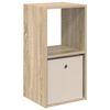 vidaXL Sengebord Sonoma eg 35 x 32 x 68,5 cm Konstrueret tr&aelig;