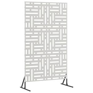 vidaXL Privatlivssk&aelig;rm 100 x 50 x 180 cm Rustfrit st&aring;l S&oslash;lv