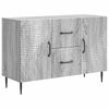 vidaXL Sideboard Gr&aring; sonoma-eg 89 x 34,5 x 60 cm Konstrueret tr&aelig;