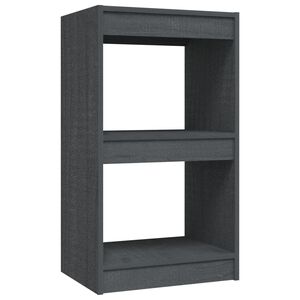vidaXL bogreol 40x30x71,5 cm massivt fyrretr&aelig; gr&aring;