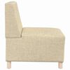 vidaXL Modulsofa enhed uden arme 3 pcs Creme 55 x 74 x 82 cm Stof