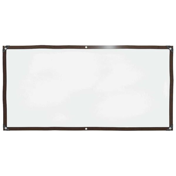 vidaXL klar presenning med &oslash;jer 1x2 m polyethylen