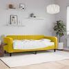 vidaXL daybed med madras 90x200 cm velour gul