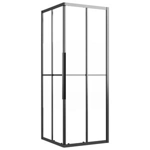 vidaXL brusekabine 80x80x180 cm halvmatteret sikkerhedsglas