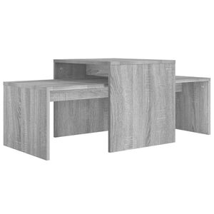 vidaXL sofabordss&aelig;t 100x48x40 cm konstrueret tr&aelig; gr&aring; sonoma-eg