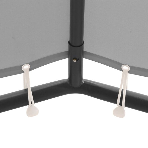 vidaXL pavillon 4x4 m antracitgrå