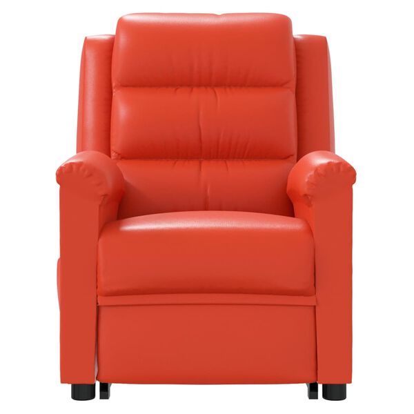 vidaXL l&oslash;ftestol med massagefunktion kunstl&aelig;der r&oslash;d