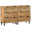 vidaXL sk&aelig;nke 2 stk. 60x33x75 cm massivt mangotr&aelig; brun