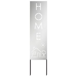vidaXL Have privatliv sk&aelig;rm S&oslash;lv 32 x 140 cm Galvaniseret st&aring;l