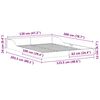 vidaXL Sengestel Brun 120 x 200 cm Massiv fyrretræ