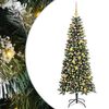 vidaXL Kunstigt juletr&aelig; Gr&oslash;n 180 cm PVC, plastik og st&aring;l