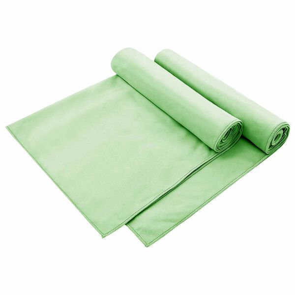 vidaXL Udend&oslash;rs stol h&aring;ndkl&aelig;der 2 pcs Gr&oslash;n 130 x 60 cm